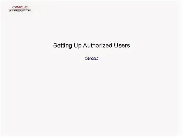 User authorize