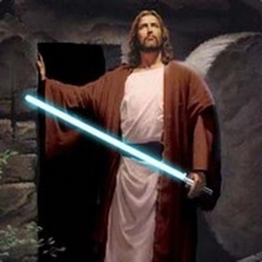 Я пришел принести не мир но меч. Христос с мечом. Иисус с мечом. Спаситель с мечом. Иисус Джедай.
