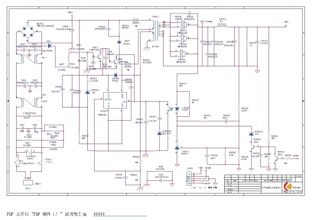 KONKA KPS-L310C3-01 POWER-INVERTER SCH Service Manual download, schematics, eepr