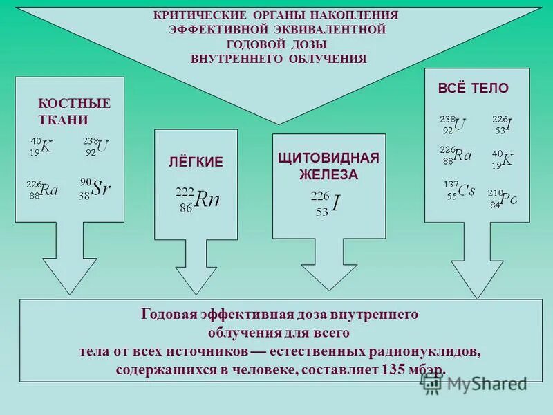 Группы критических органов