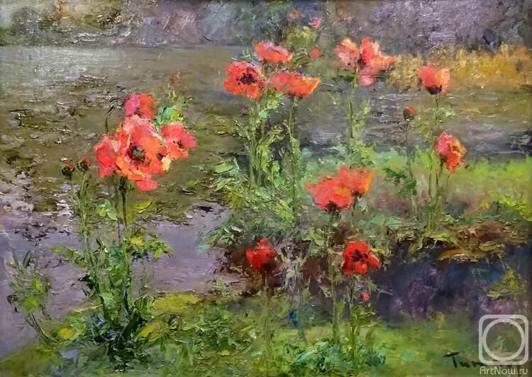 Маков пруд. Открытки с маками. Федюнинские холмы маки. Маки у водоема вышивка. Маков пруд.