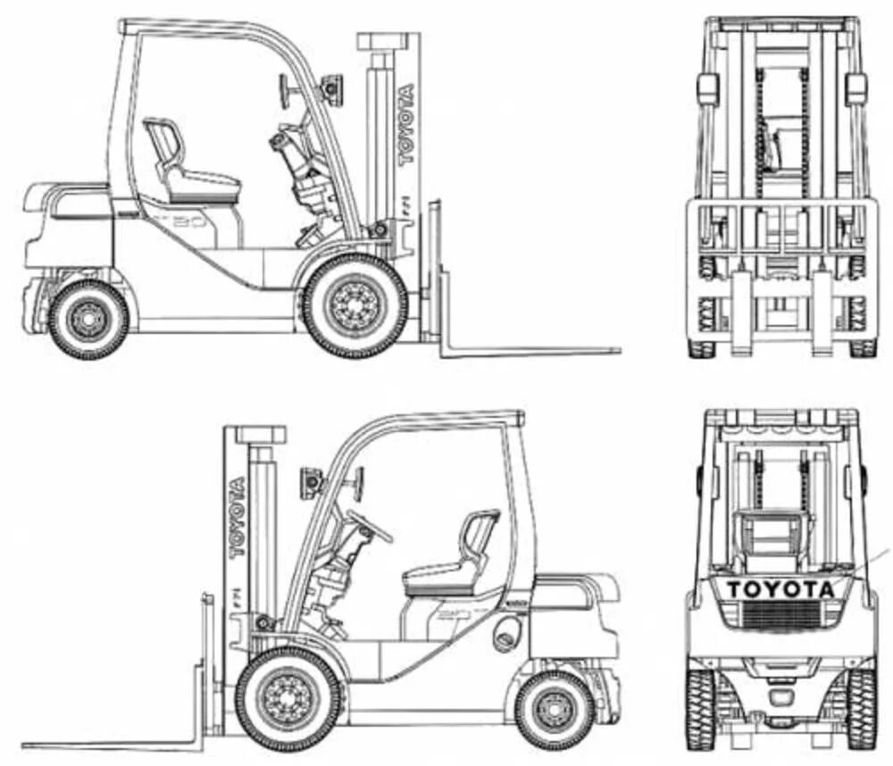 Чертеж погрузчика