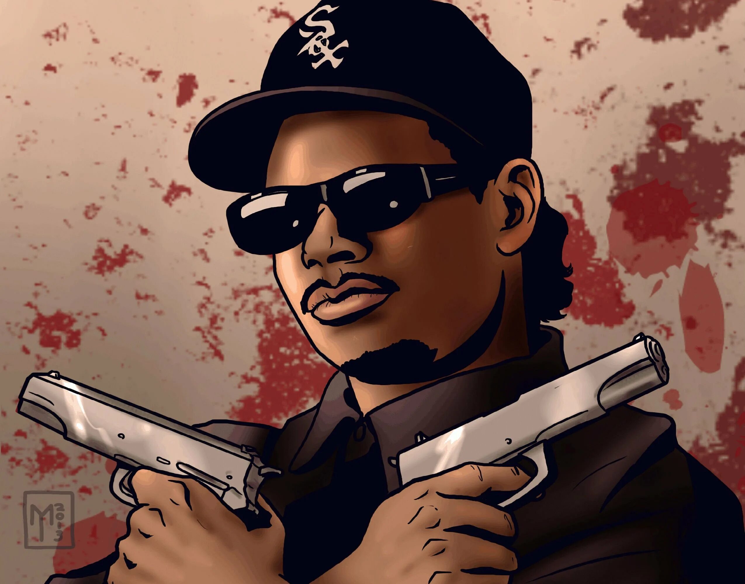Как пишется гангстер. Гангстер ГТА. Райдер ГТА арт. Eazy-e Райдер. Eazy-e с пистолетом.