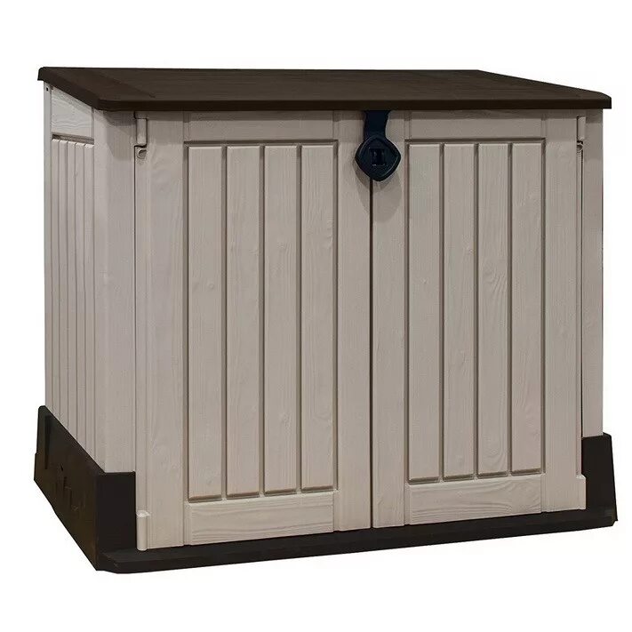 шкаф уличный keter boston tall utility shed (70х50х179), 1200л, бежевый, коричневый. уличный ящик woodland 30. уличный пластиковый. уличный пластиковый. Keter ящик уличный.