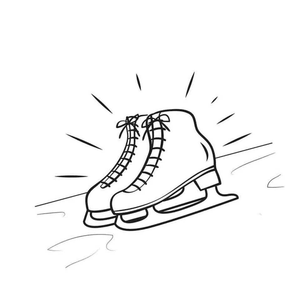 коньки раскраска для детей. коньки раскраска. коньки раскраска для детей. коньки фигурные. раскраски коньков.