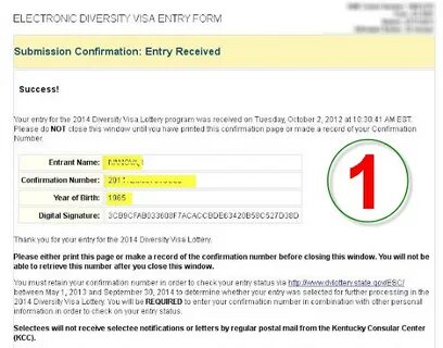 Confirm number