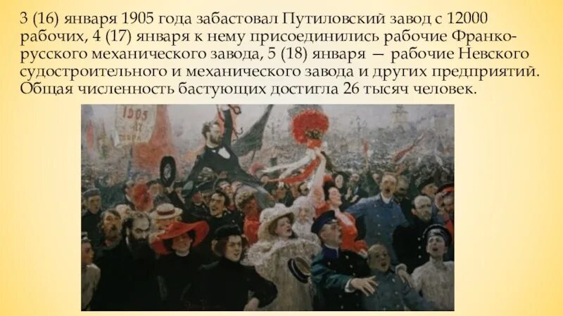 Сколько длилась революция. Кровавое воскресенье 1905 Путиловский завод. Стачка на Путиловском заводе 1905. 3 Января 1905 стачка на Путиловском заводе в Петербурге. Забастовка на Путиловском заводе 1905.