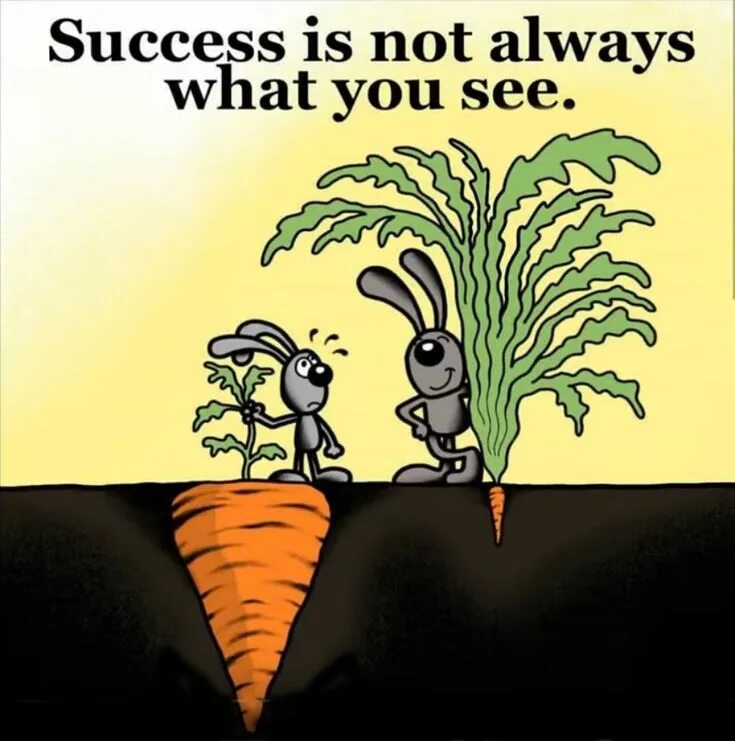 Not always the case. Success is not always what you see. success is. what is success. success pictures.