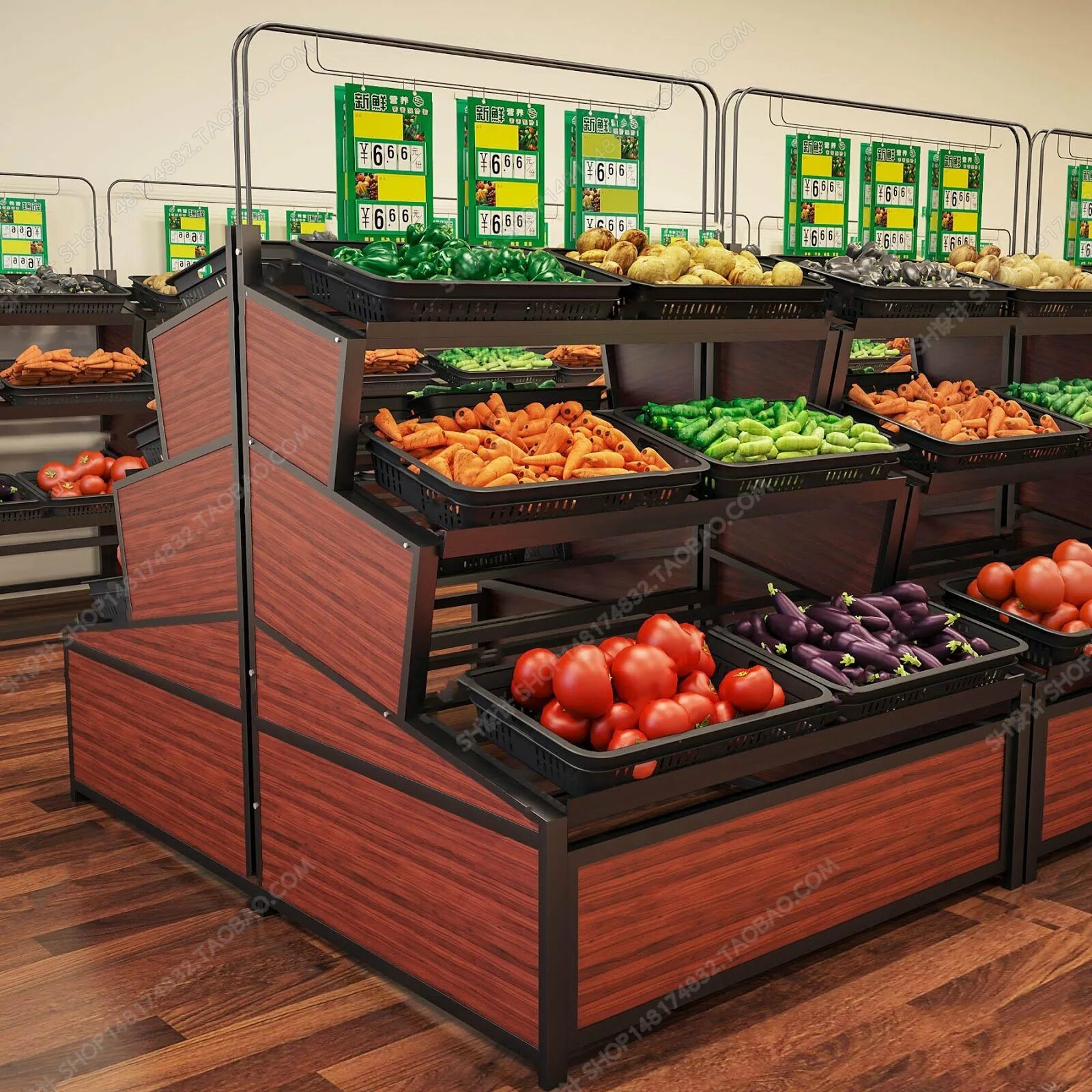 Vegetables shop. Стеллажи для овощей и фруктов. Витрина для овощей и фруктов. Овощной прилавок. Выкладка овощей и фруктов.