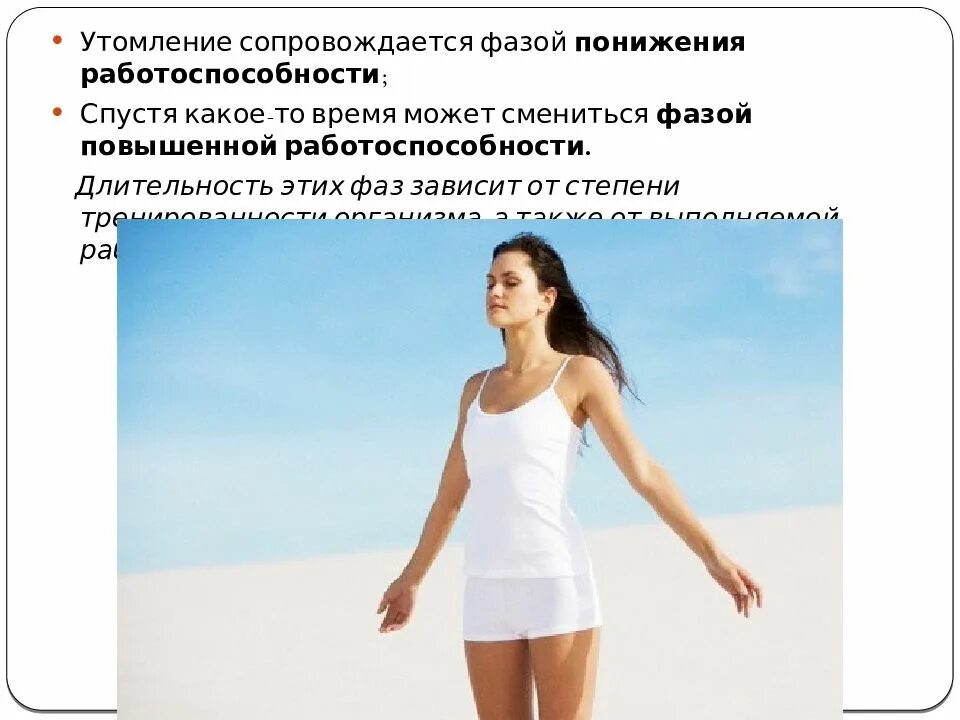Какая фаза следует после утомления
