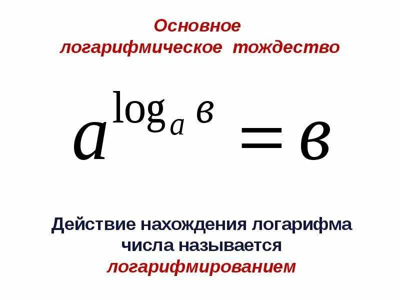 Логарифмическое тождество. Основные логарифмическое торжестве. основное логорифмическоетождество. основное тождество логарифмов.