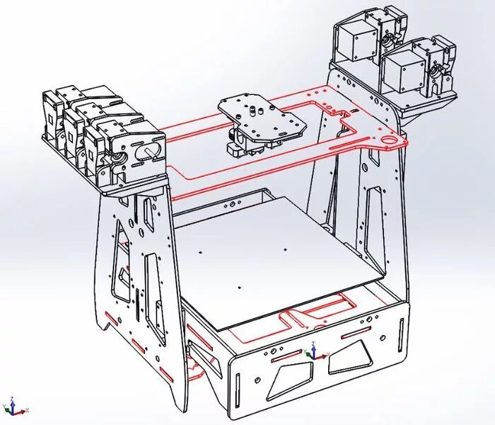 246. Prusa i3 Laser cut frame 3D printing free download 3D model - YouTube