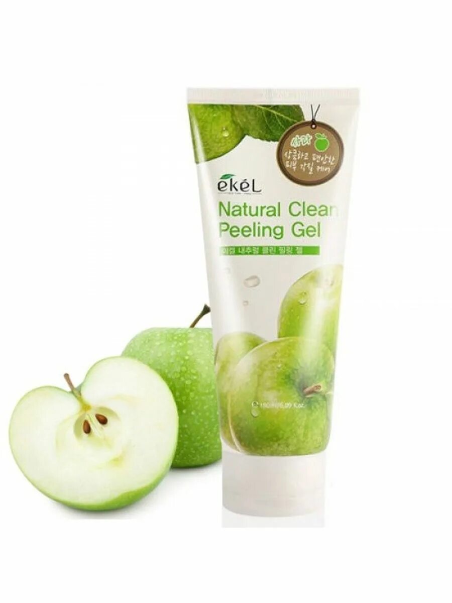 Пилинг-скатка для лица - natural clean peeling Gel Apple 180ml Ekel. Ekel пилинг гель с яблоком. Пилинг скатка Экель яблоко 100 мл. Ekel пилинг скатка яблоко. Clean peeling gel