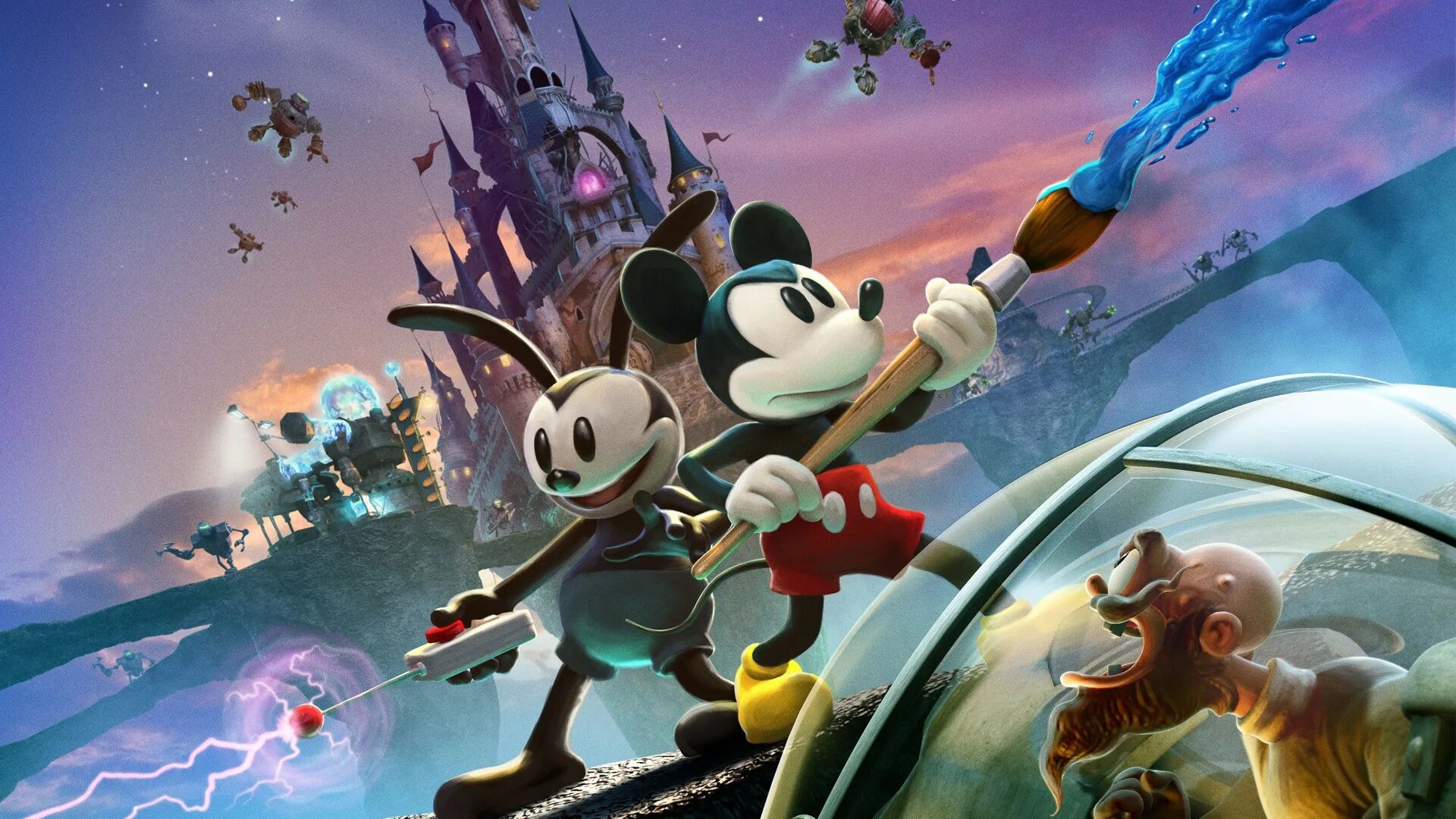 Мультяшные игры. Disney Epic Mickey: две легенды. ЭПИК Микки. Игра Disney Epic Mickey. Псих доктор Epic Mickey.