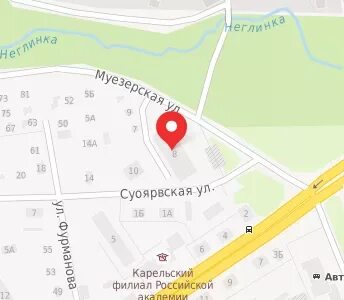 Суоярвская петрозаводск карта