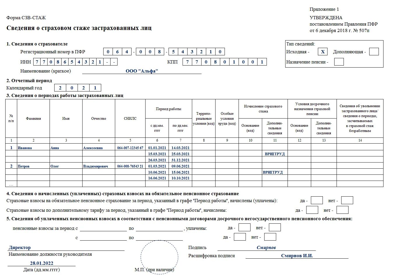 Образец заполнения СЗВ-стаж в 2022 году. Отчет СЗВ стаж 2022. Сведения о трудовой деятельности СЗВ-стаж. СЗВ-стаж форма в 2022 году. Сзв стаж по беременности и родам