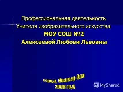 Профессиональная деятельность учителя начальных классов