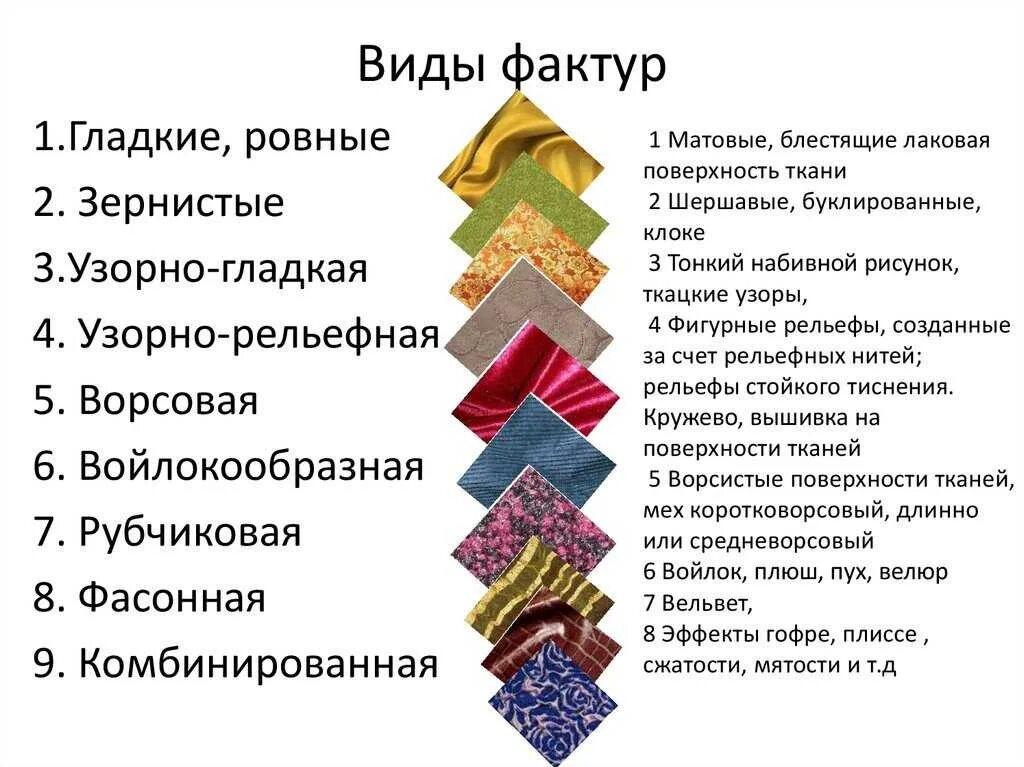 Различных материалов и с разными
