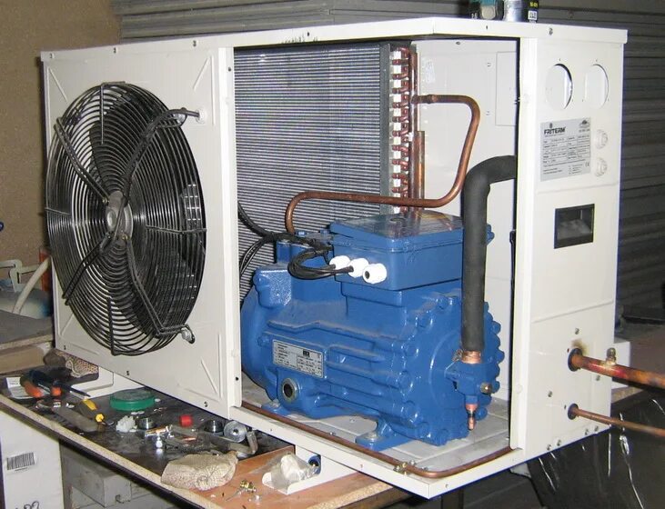Монтаж холодильных установок и машин. Агрегат холодильный в4630121. Холодильный агрегат ВСЭ-1250. Машина холодильная МХМ 180с. Компрессорно-испарительный агрегат.
