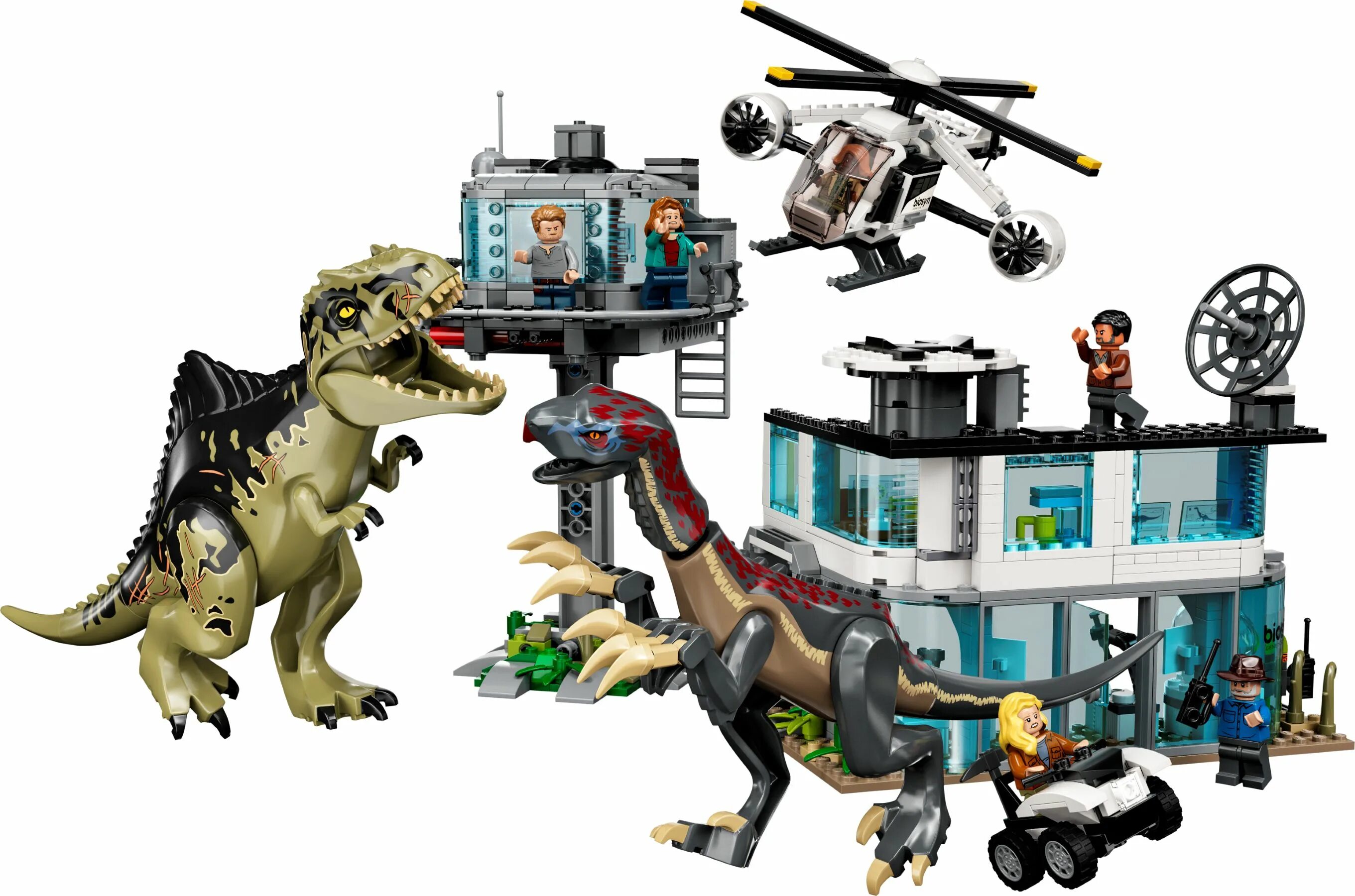 Как выглядит лего мир LEGO Jurassic World Нападение трицератопса на пикап 76950