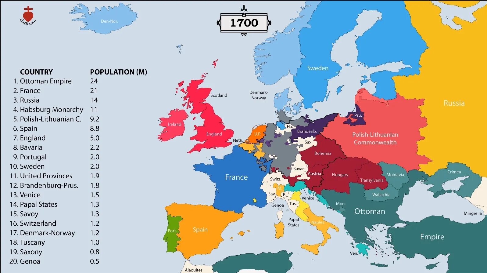 Карта Европы 1700 года. Карта Европы 1700 года политическая. Карта Европы со странами 1700 года.