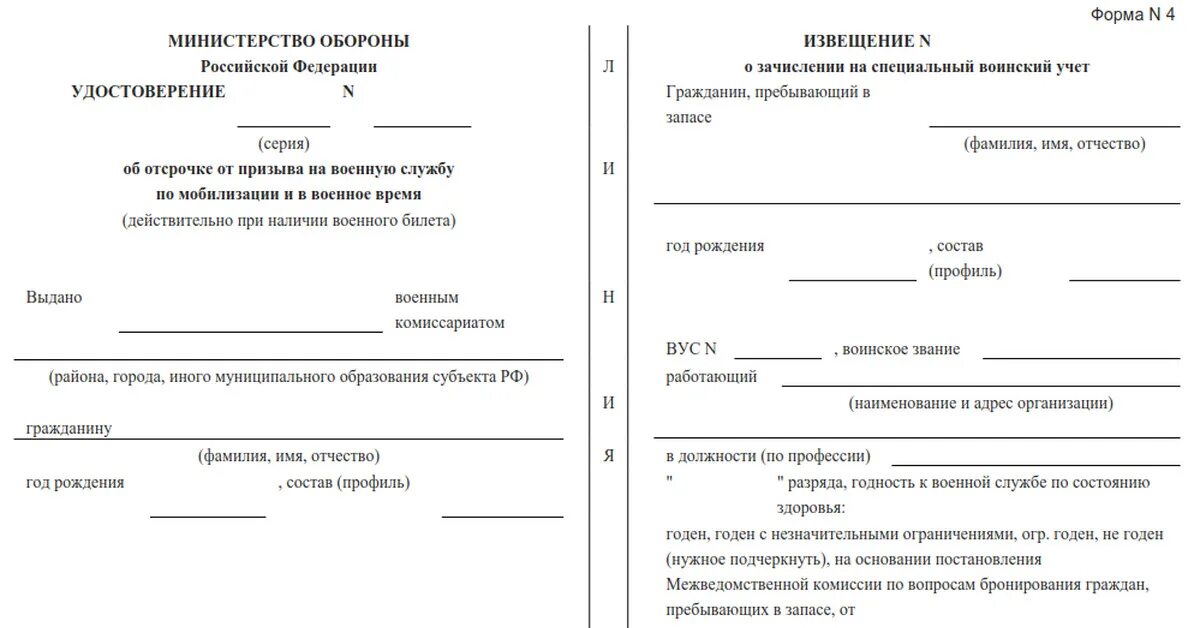 Бланк ф 4 воинский учет образец. Бланки специального воинского учета форма 4 образец заполнения.