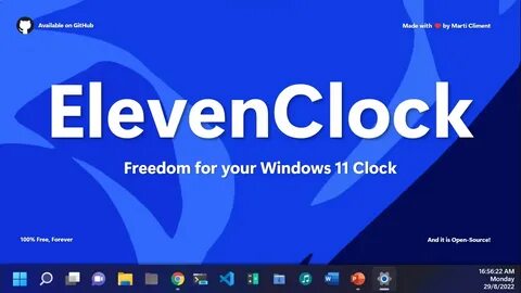 Часы windows 11