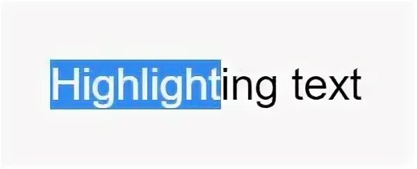 Highlight text