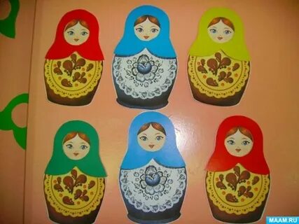 Матрешка рисование средняя