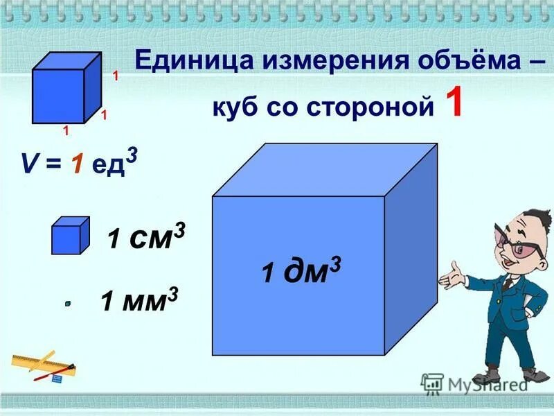 Куба со стороной. Объем куб со стороной 1см. Единицы измерения Куба. Объем Куба единица измерения. Любой куб является прямоугольным параллелепипедом.