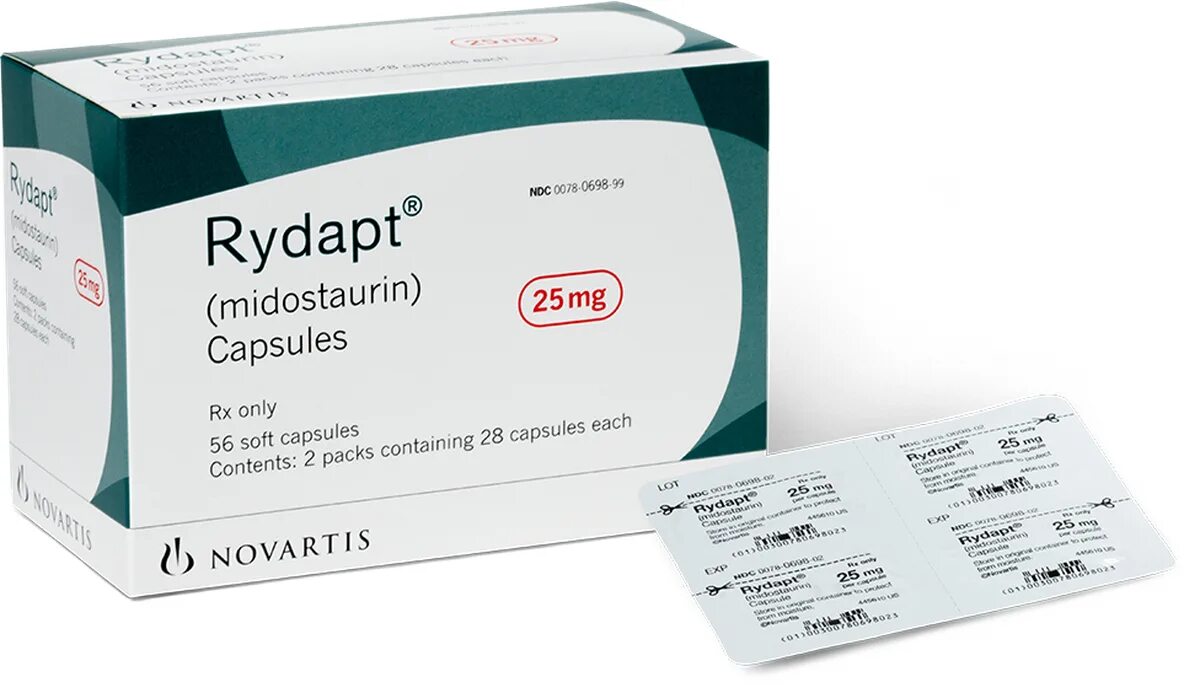 Митикайд капсулы. Панобиностат. Мидостаурин. Мидостаурин. Митикайд.