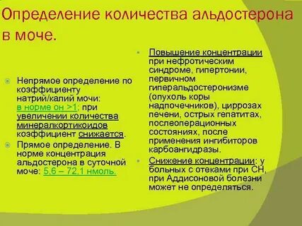 Калий в моче