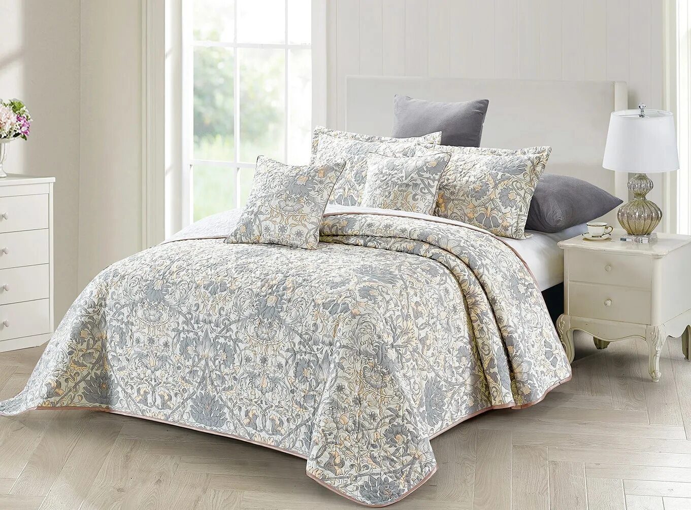 Артикул: tg2426-103 код2228 покрывало madeira евро. Покрывало танго мадейра. Покрывало сатин. Покрывало сатин стеганый. Покрывало сатин-панно.