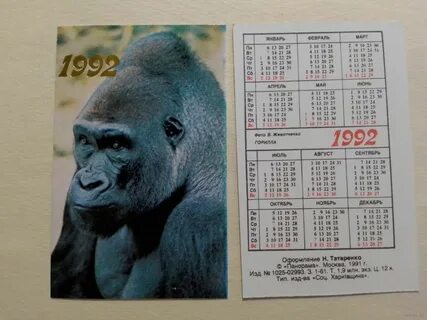 1992 год какой обезьяны
