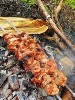 Мясо на углях лабытнанги