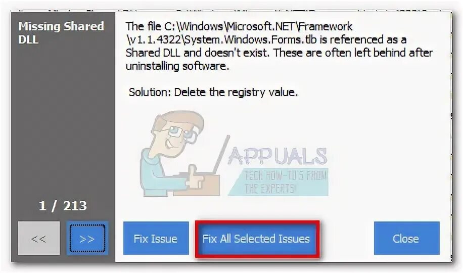 Shared dll. The selected file is Invalid. My Computer is very Slow and it often stops.