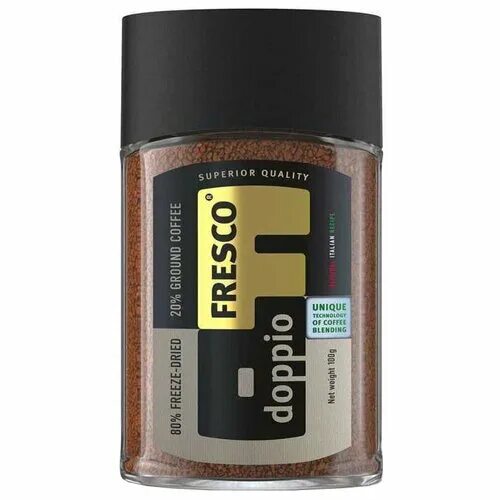 Fresco doppio 100 г. Кофе fresco doppio растворимый. Кофе фреско доппио отзывы. Кофе фреско эспрессо растворимый. Fresco doppio кофе растворимый сублим 100г.
