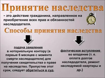 Раньше наследство получить