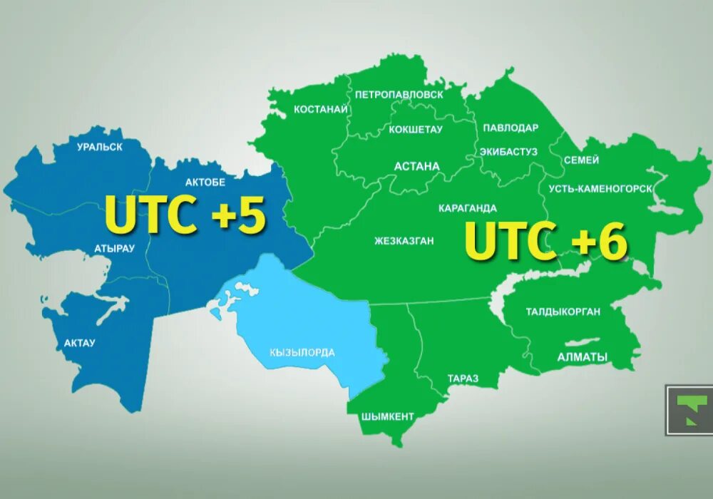 Время в разных городах казахстана