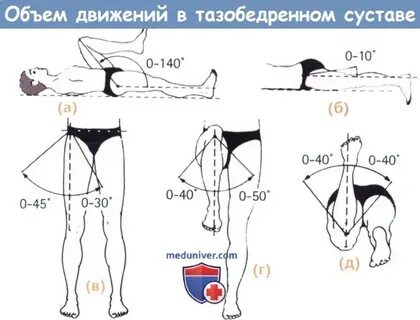 Амплитуда движений в коленном суставе