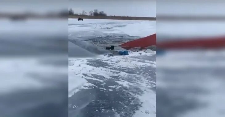 Фура ушла под лед. Фура ушла под лед