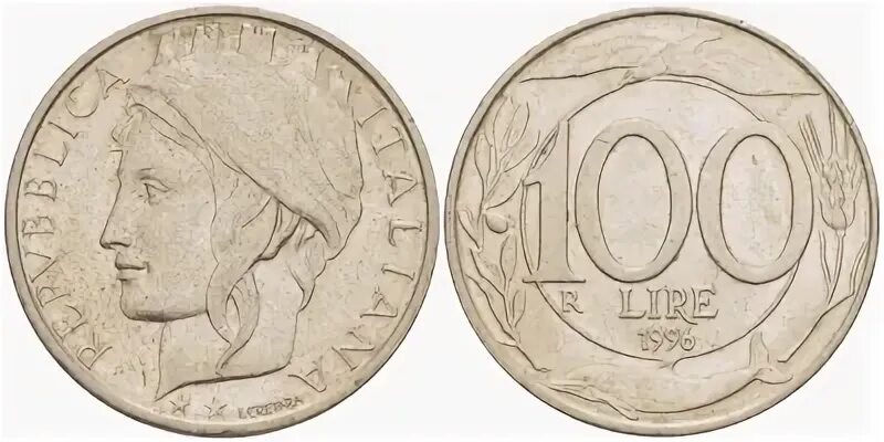 Since 1946. 100 Лир Италия в рублях на сегодня в России.
