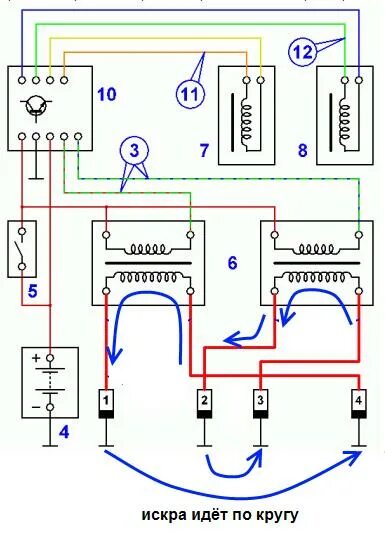 Схема модуля зажигания нива шевроле. 3032. Схема катушки зажигания 2123. Порядок подключения высоковольтных проводов нива шевроле. Система дис.
