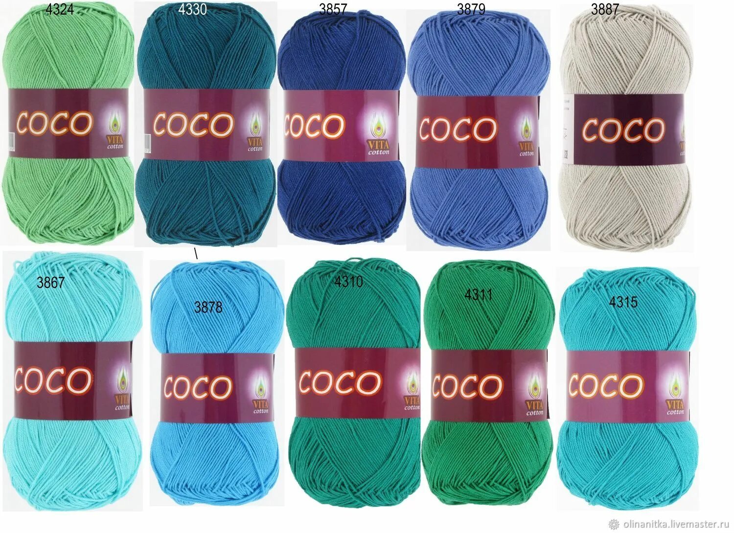 Пряжа vita coco. Пряжа coco vita cotton. vita cotton coco палитра цветов. пряжа coco vita cotton карта цветов.
