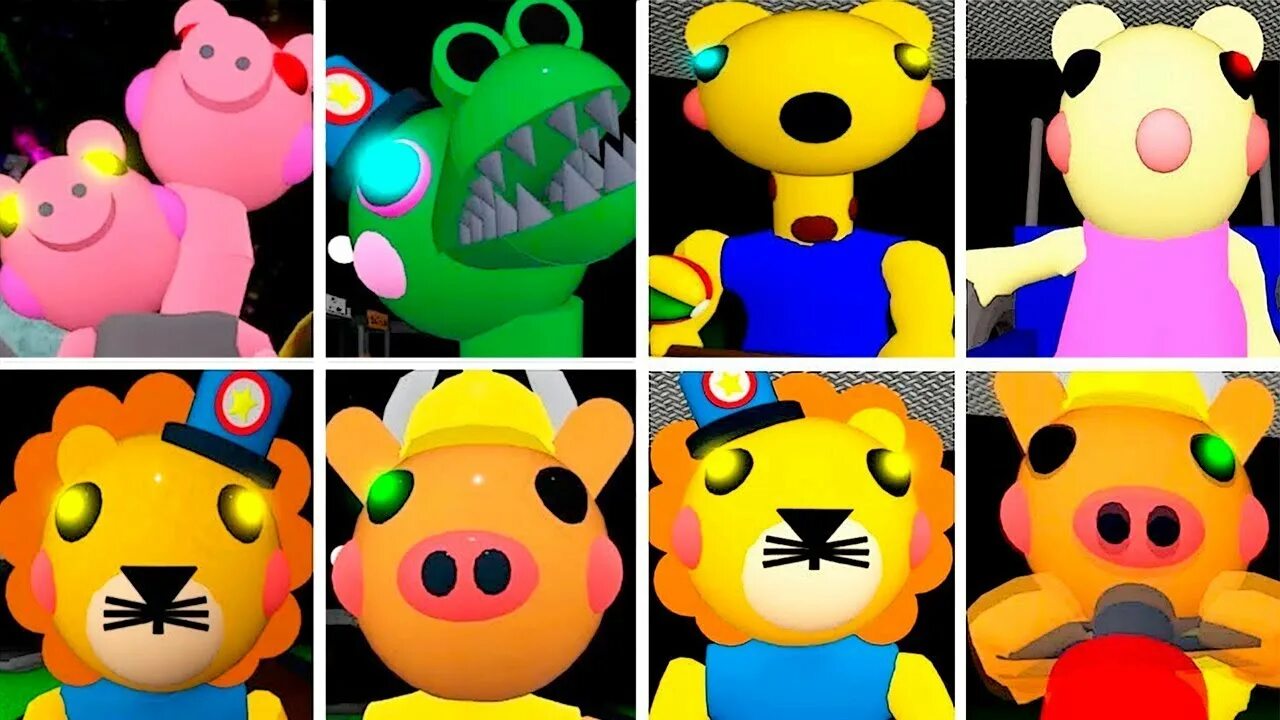 Игра piggy персонаж. Персонажи из игры пигги. персонажи из игры piggy. персонажи игры пигги роблокс. роблокс свинка.