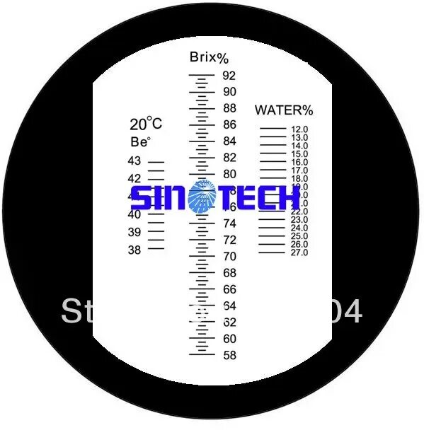 Рефрактометр, ручной, 0 - 90 % шкале Брикса ISOLAB. Brix рефрактометр таблица. Рефрактометр для меда.