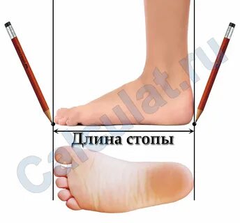 Детская стопа в сантиметрах