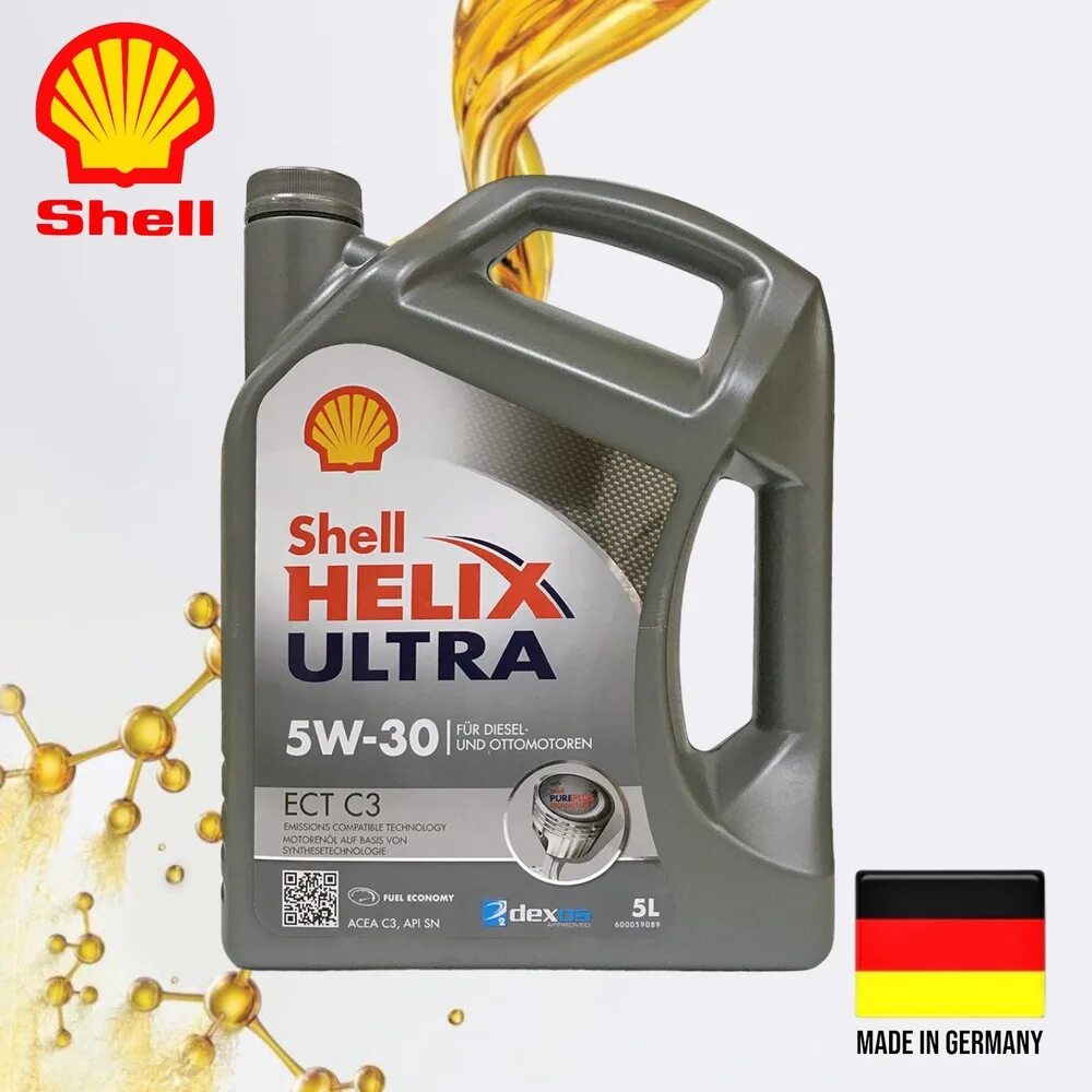 Моторное масло shell 5w30 ect. 550044987 масло моторное shell helix ultra ect ah 5w30.