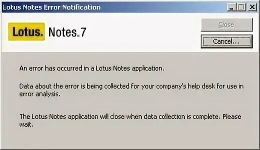 Error notes