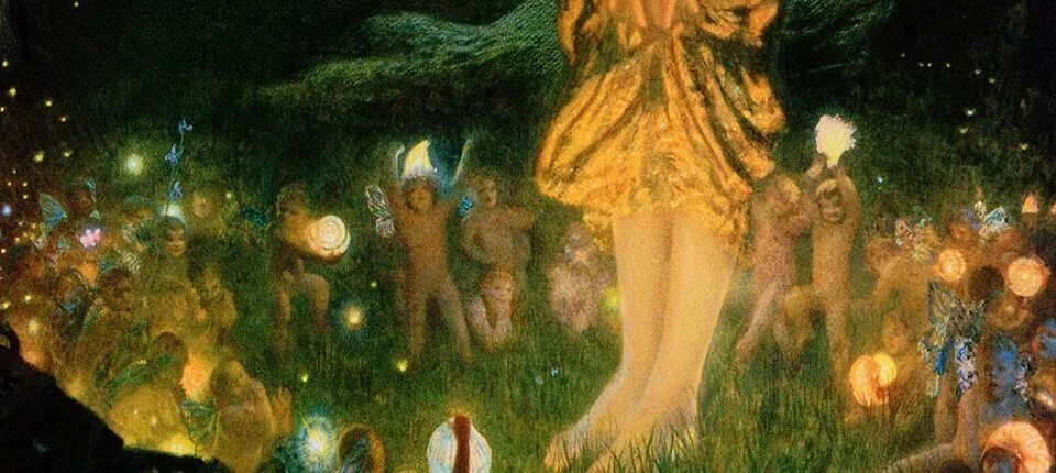 Eve and robert. Edward robert hughes midsummer eve.